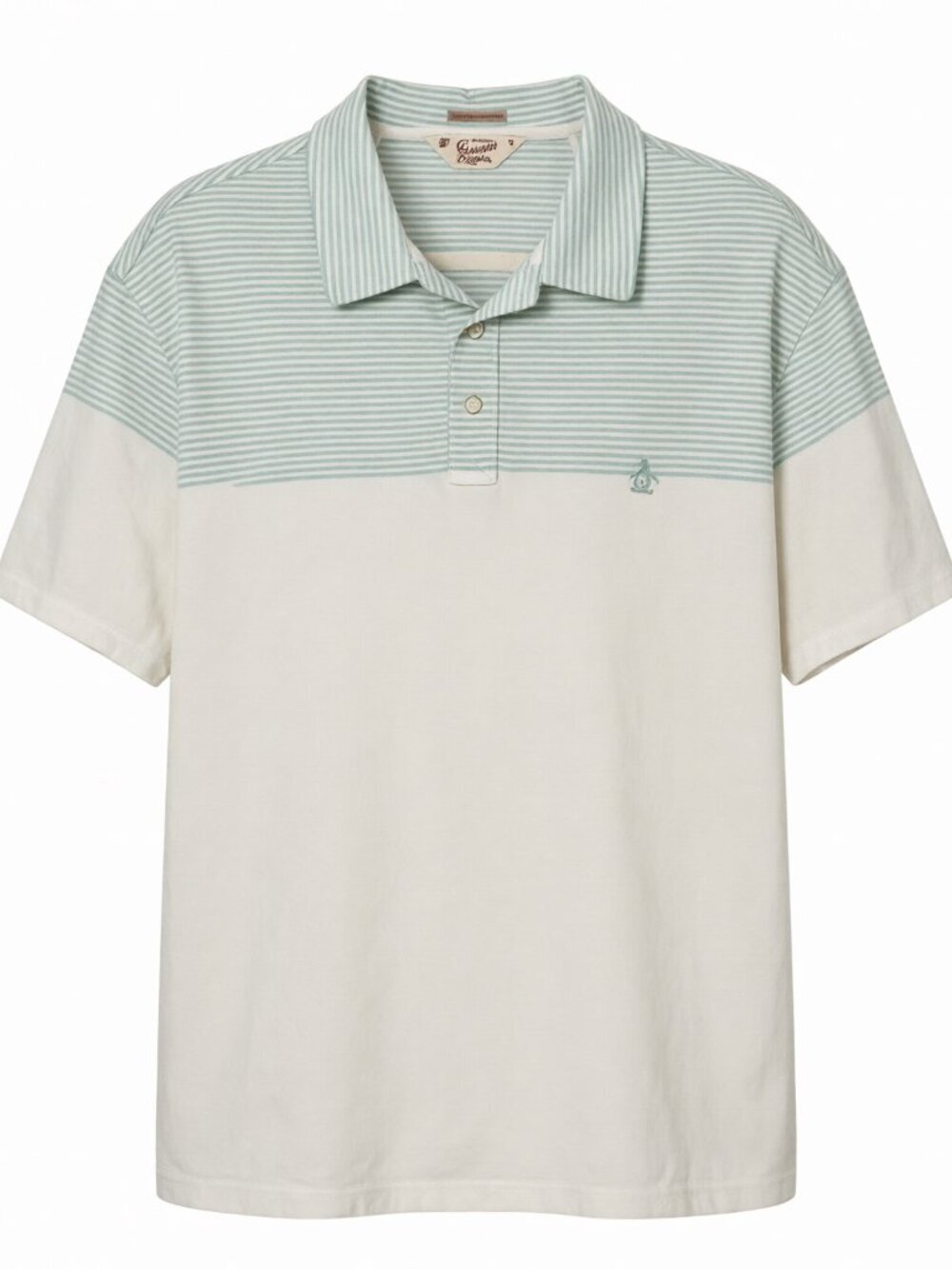 Original Penguin Blue White Polo Shirt XL Blue/White